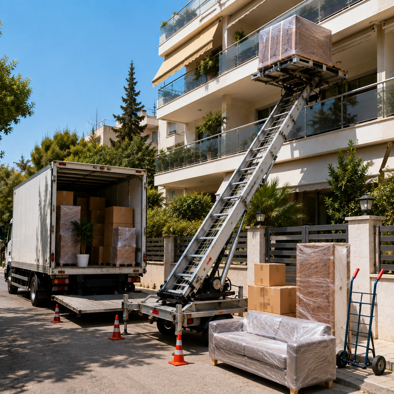 Μετακόμιση με Ανυψωτικό στο Χαλάνδρι: Διαδικασία, Κόστος και Όσα Πρέπει να Γνωρίζετε
